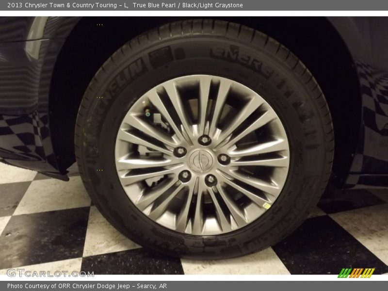 True Blue Pearl / Black/Light Graystone 2013 Chrysler Town & Country Touring - L