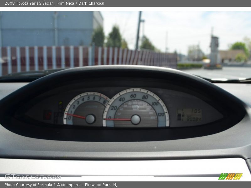 Flint Mica / Dark Charcoal 2008 Toyota Yaris S Sedan