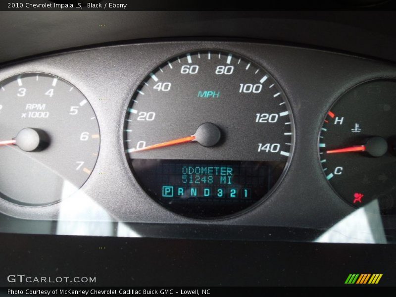 Black / Ebony 2010 Chevrolet Impala LS