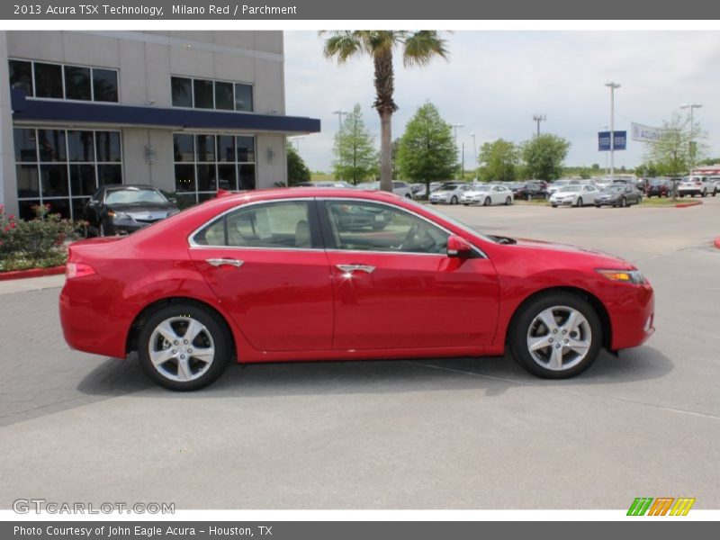 Milano Red / Parchment 2013 Acura TSX Technology
