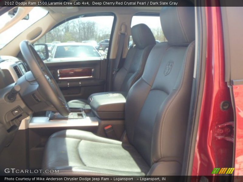 Deep Cherry Red Crystal Pearl / Dark Slate Gray 2012 Dodge Ram 1500 Laramie Crew Cab 4x4