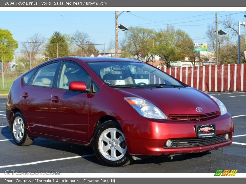 Salsa Red Pearl / Brown/Ivory 2004 Toyota Prius Hybrid