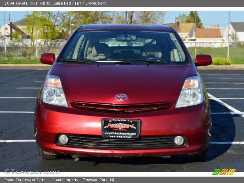 Salsa Red Pearl / Brown/Ivory 2004 Toyota Prius Hybrid