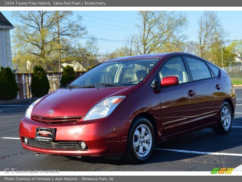 Salsa Red Pearl / Brown/Ivory 2004 Toyota Prius Hybrid