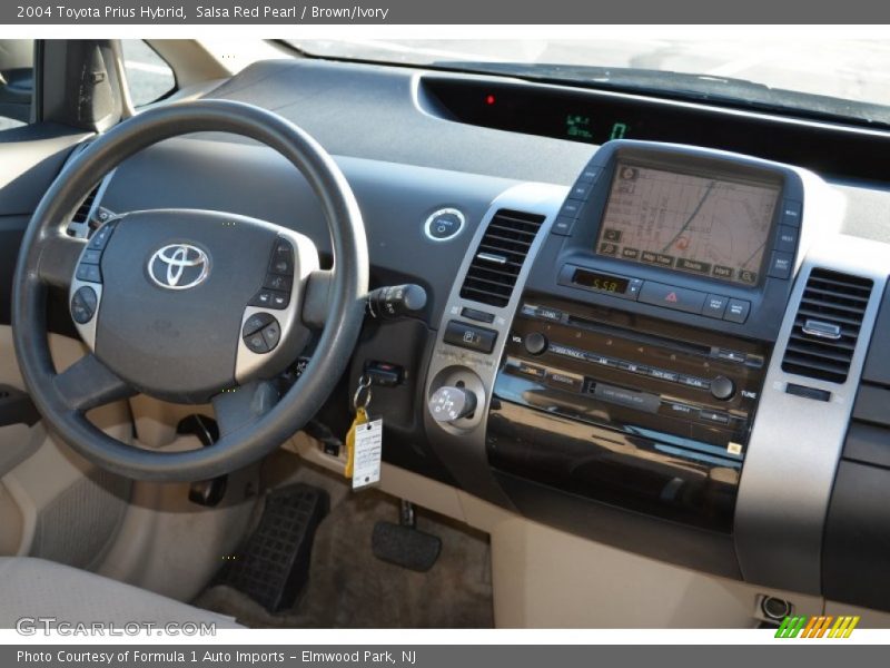 Salsa Red Pearl / Brown/Ivory 2004 Toyota Prius Hybrid