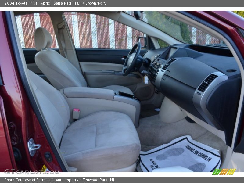 Salsa Red Pearl / Brown/Ivory 2004 Toyota Prius Hybrid