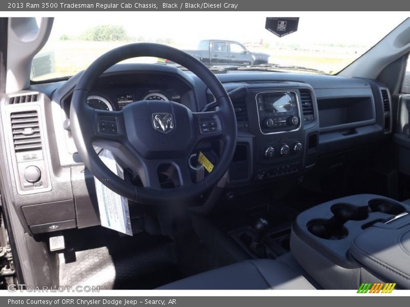 Black / Black/Diesel Gray 2013 Ram 3500 Tradesman Regular Cab Chassis