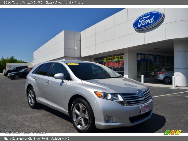 Classic Silver Metallic / Ivory 2010 Toyota Venza V6 AWD