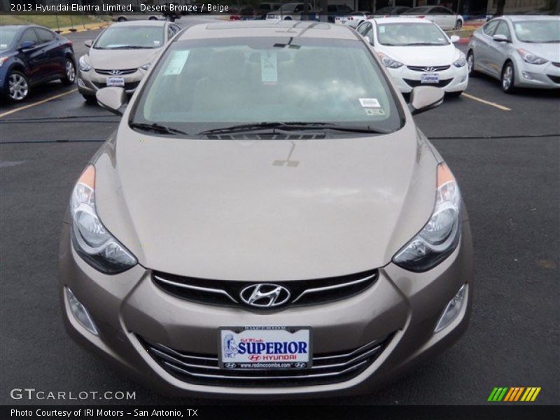 Desert Bronze / Beige 2013 Hyundai Elantra Limited