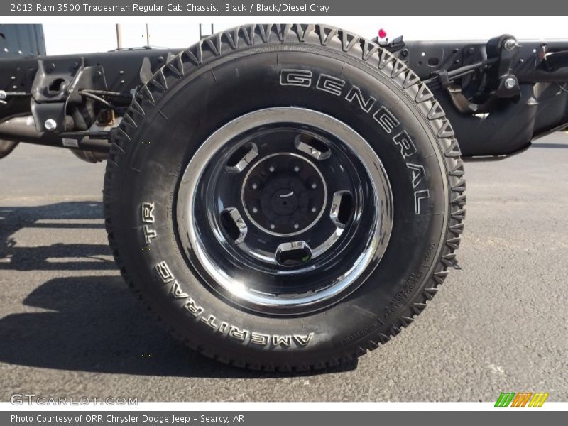 Black / Black/Diesel Gray 2013 Ram 3500 Tradesman Regular Cab Chassis