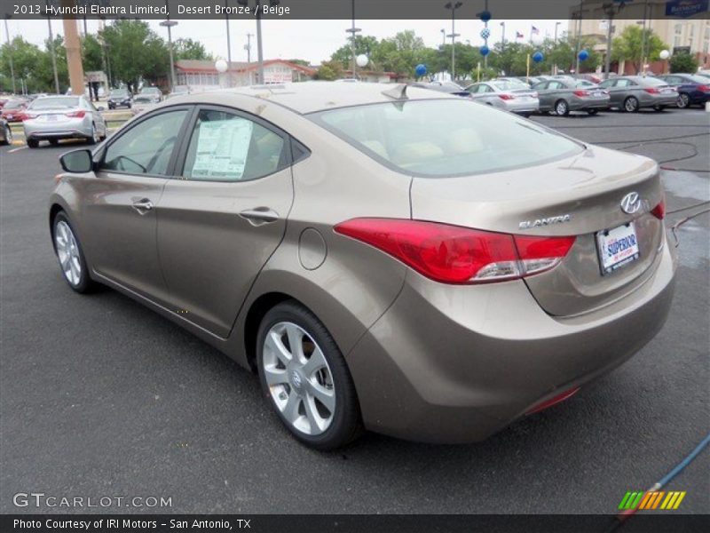 Desert Bronze / Beige 2013 Hyundai Elantra Limited