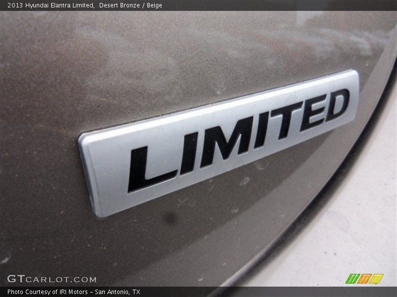 Desert Bronze / Beige 2013 Hyundai Elantra Limited
