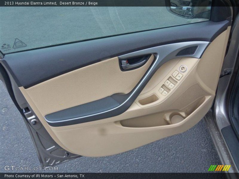Desert Bronze / Beige 2013 Hyundai Elantra Limited