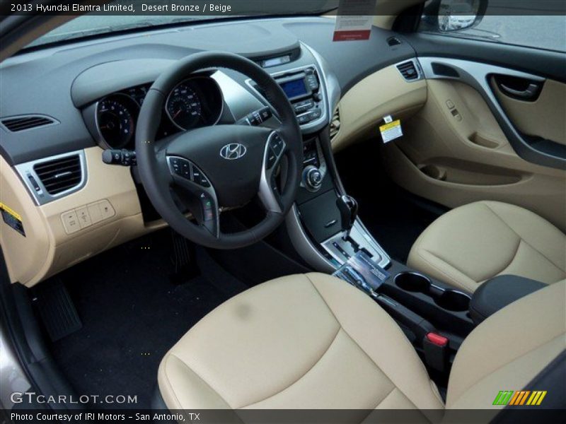 Desert Bronze / Beige 2013 Hyundai Elantra Limited