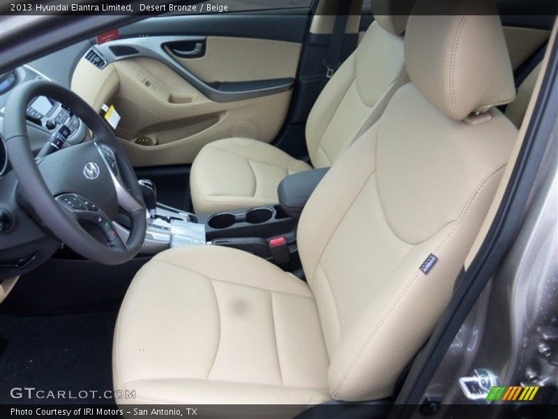 Desert Bronze / Beige 2013 Hyundai Elantra Limited