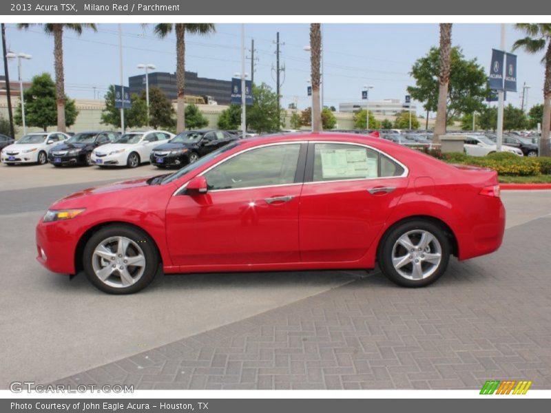 Milano Red / Parchment 2013 Acura TSX