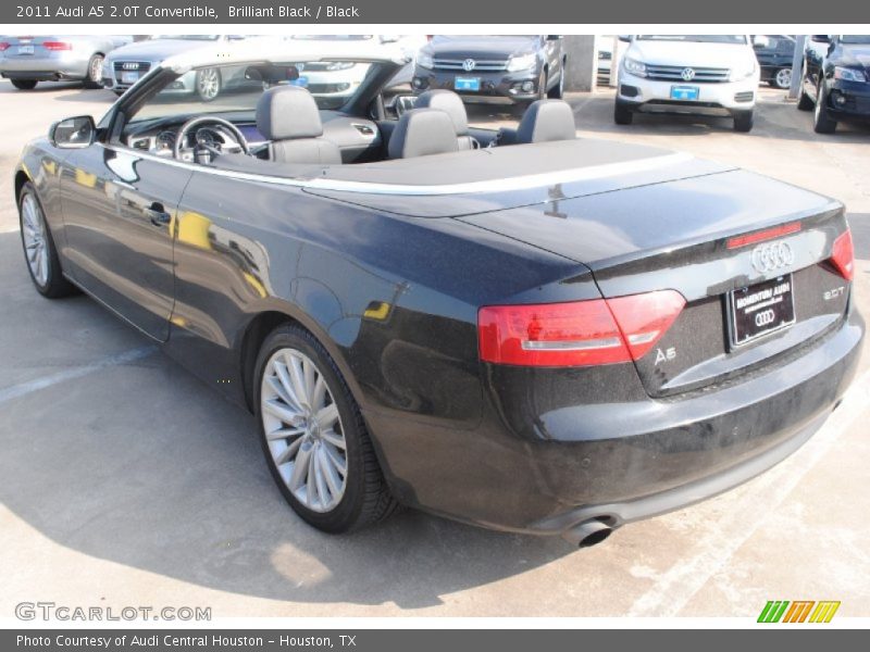 Brilliant Black / Black 2011 Audi A5 2.0T Convertible