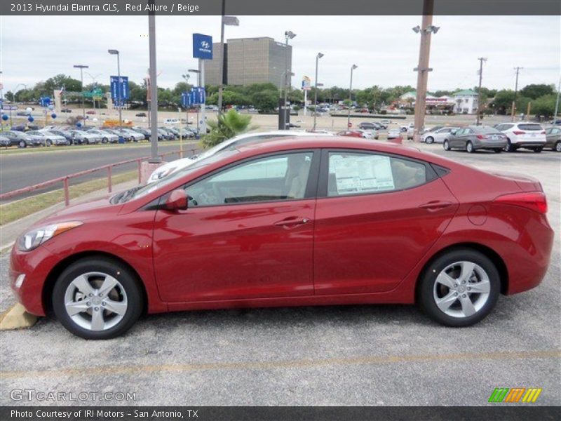 Red Allure / Beige 2013 Hyundai Elantra GLS