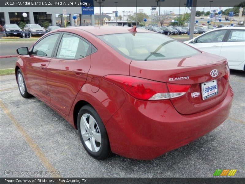 Red Allure / Beige 2013 Hyundai Elantra GLS
