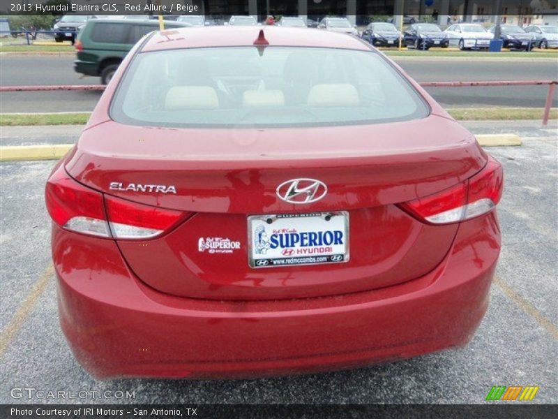 Red Allure / Beige 2013 Hyundai Elantra GLS