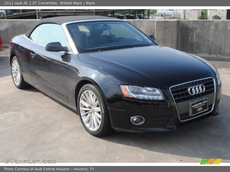 Brilliant Black / Black 2011 Audi A5 2.0T Convertible