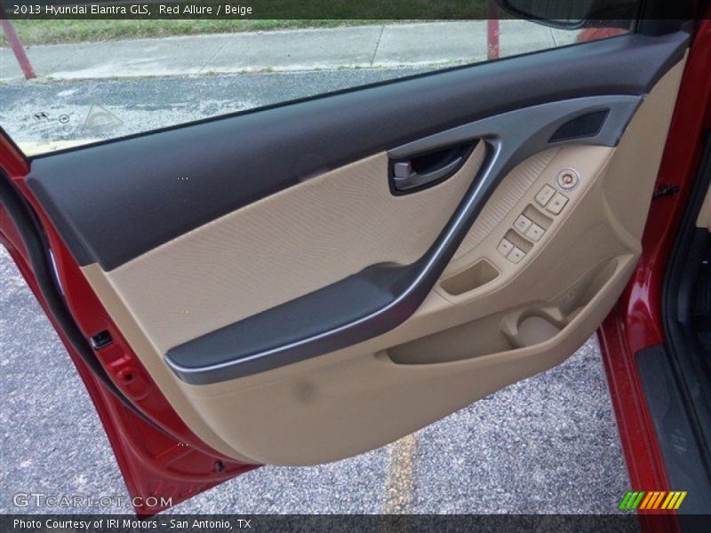 Red Allure / Beige 2013 Hyundai Elantra GLS