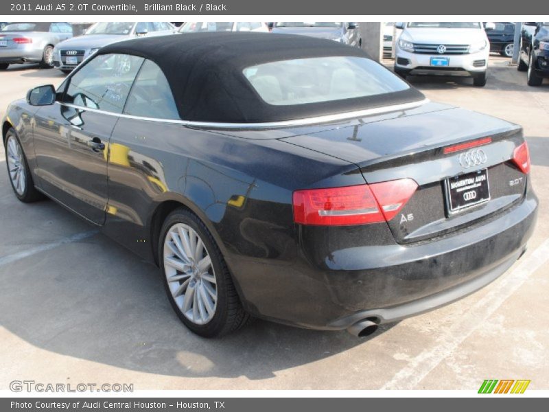 Brilliant Black / Black 2011 Audi A5 2.0T Convertible