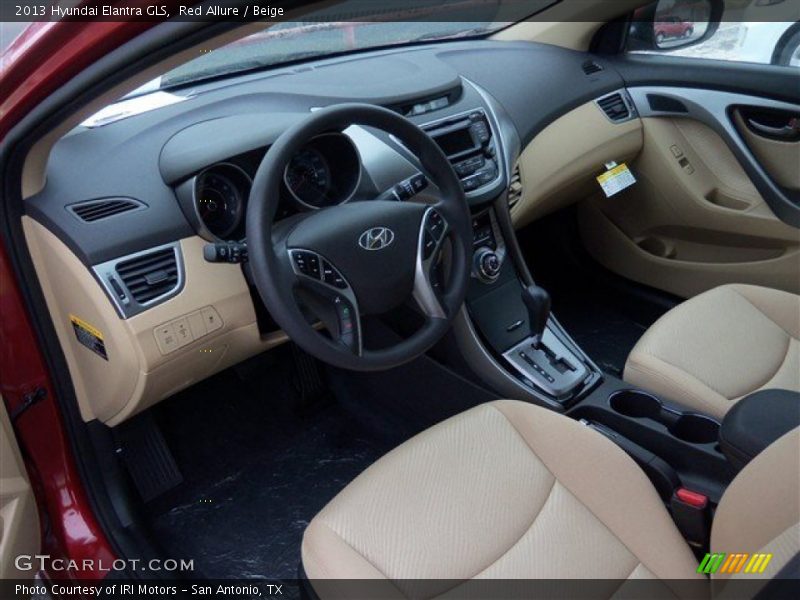 Red Allure / Beige 2013 Hyundai Elantra GLS