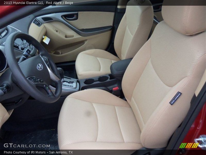 Red Allure / Beige 2013 Hyundai Elantra GLS