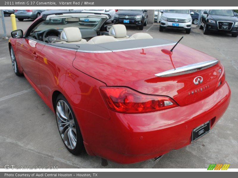 Vibrant Red / Wheat 2011 Infiniti G 37 Convertible