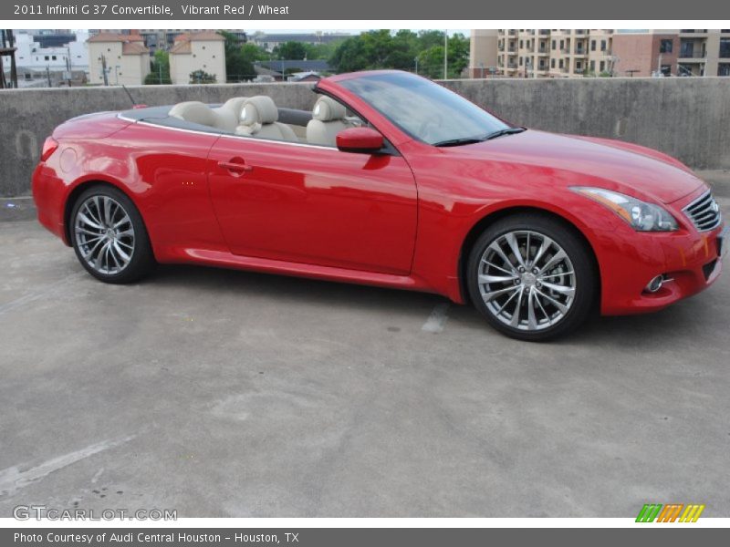 Vibrant Red / Wheat 2011 Infiniti G 37 Convertible