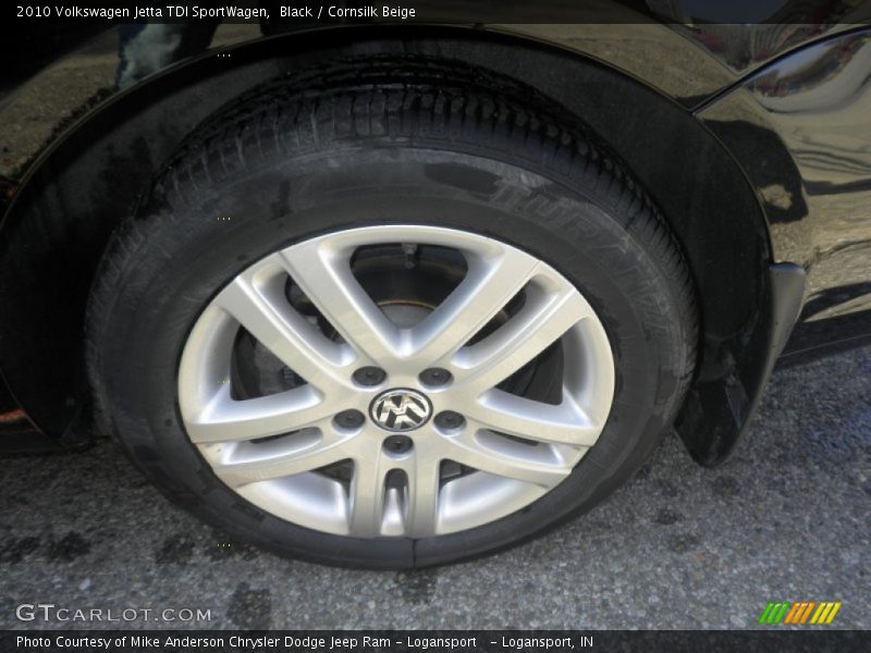 Black / Cornsilk Beige 2010 Volkswagen Jetta TDI SportWagen