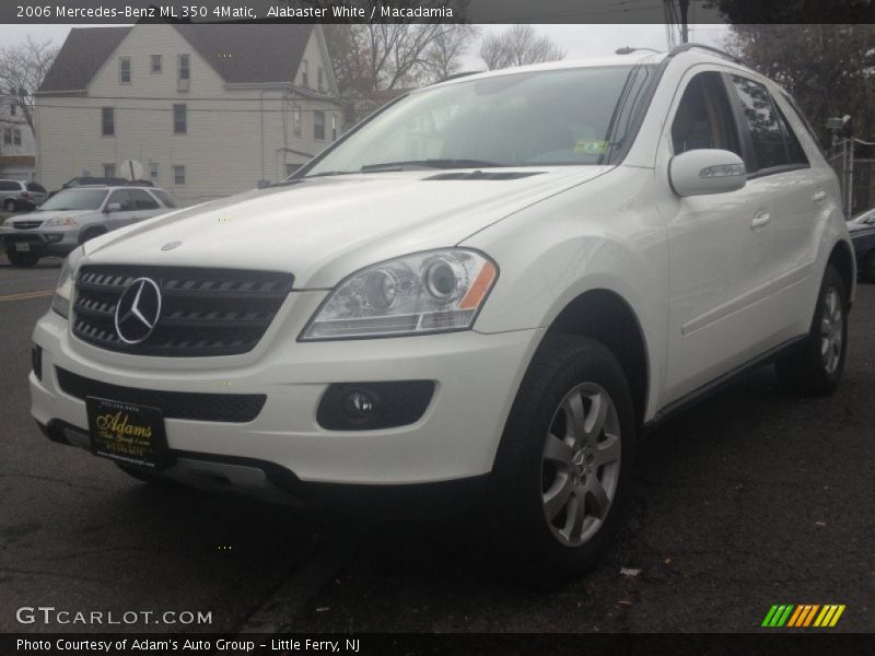 Alabaster White / Macadamia 2006 Mercedes-Benz ML 350 4Matic