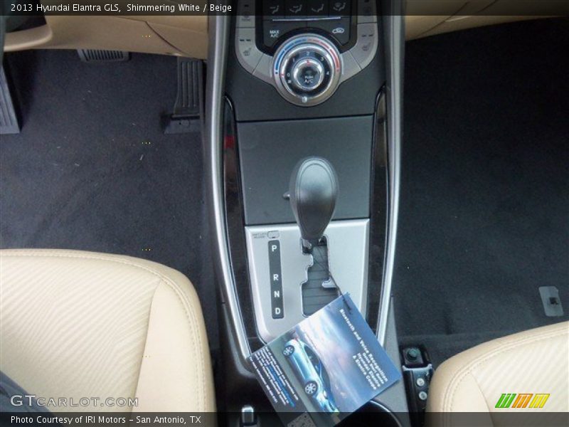 Shimmering White / Beige 2013 Hyundai Elantra GLS