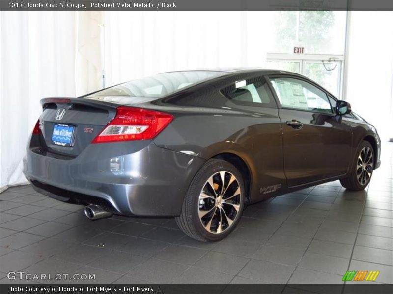Polished Metal Metallic / Black 2013 Honda Civic Si Coupe