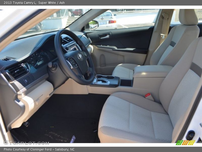 Super White / Ash 2013 Toyota Camry L