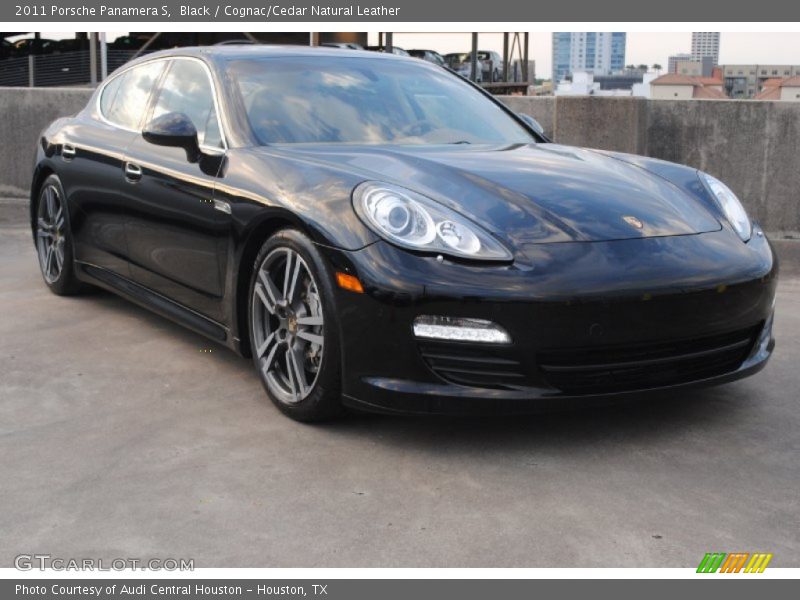 Black / Cognac/Cedar Natural Leather 2011 Porsche Panamera S