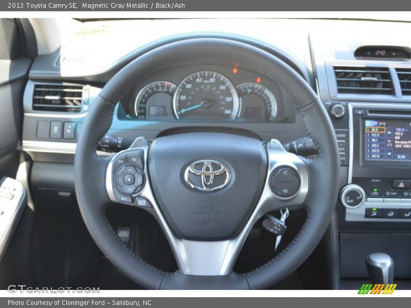 Magnetic Gray Metallic / Black/Ash 2013 Toyota Camry SE