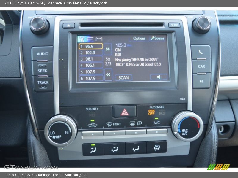 Magnetic Gray Metallic / Black/Ash 2013 Toyota Camry SE