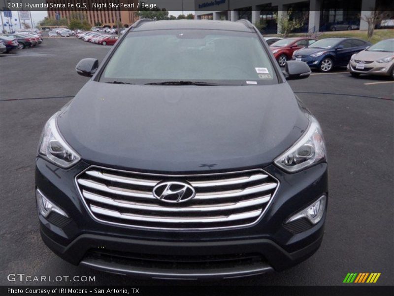 Night Sky Pearl / Beige 2013 Hyundai Santa Fe GLS