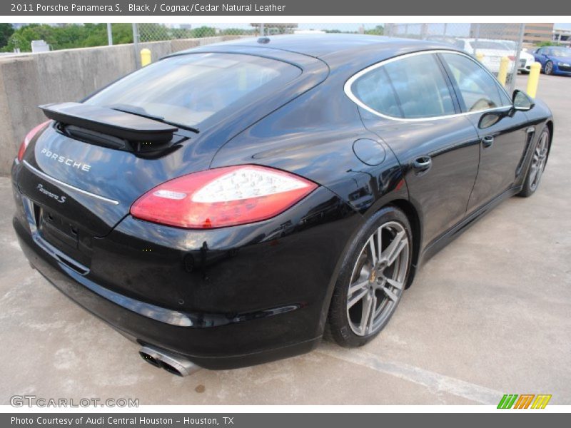 Black / Cognac/Cedar Natural Leather 2011 Porsche Panamera S