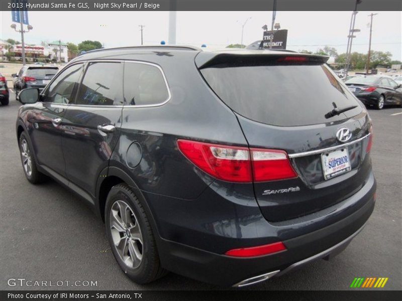 Night Sky Pearl / Beige 2013 Hyundai Santa Fe GLS