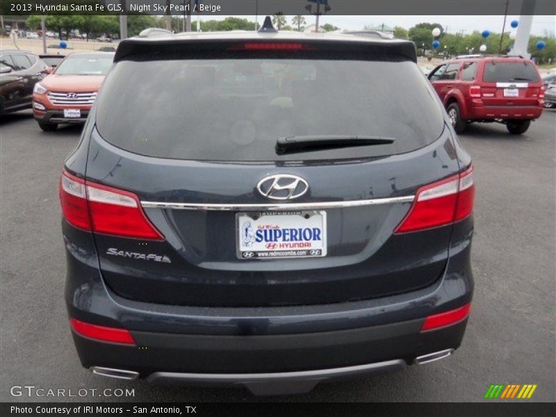 Night Sky Pearl / Beige 2013 Hyundai Santa Fe GLS
