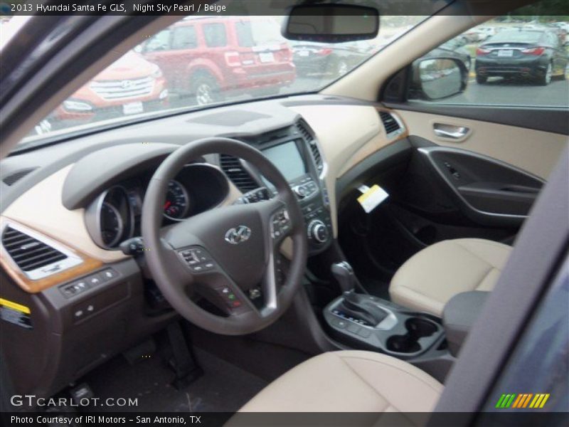 Night Sky Pearl / Beige 2013 Hyundai Santa Fe GLS