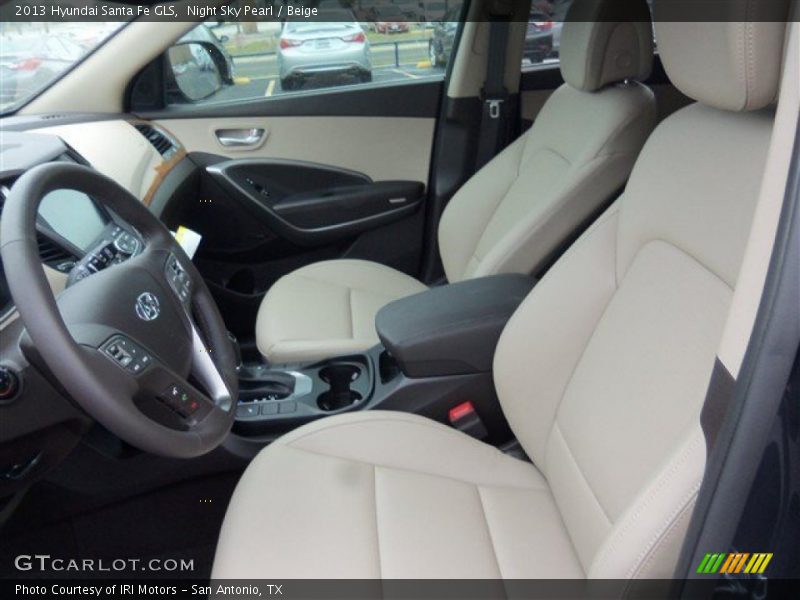 Night Sky Pearl / Beige 2013 Hyundai Santa Fe GLS