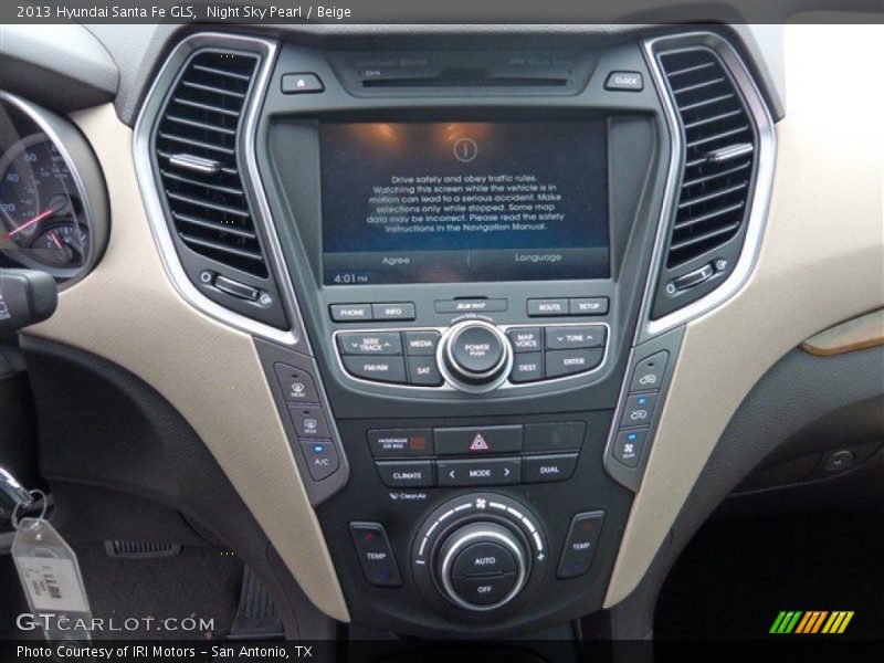 Night Sky Pearl / Beige 2013 Hyundai Santa Fe GLS