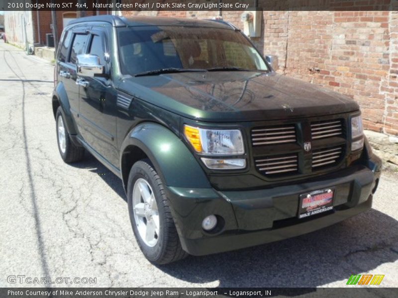 Natural Green Pearl / Dark Slate Gray/Light Slate Gray 2010 Dodge Nitro SXT 4x4