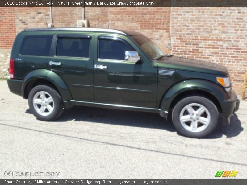 Natural Green Pearl / Dark Slate Gray/Light Slate Gray 2010 Dodge Nitro SXT 4x4