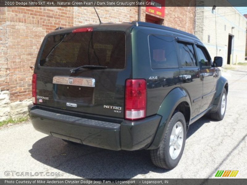 Natural Green Pearl / Dark Slate Gray/Light Slate Gray 2010 Dodge Nitro SXT 4x4