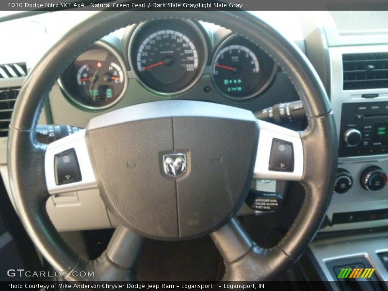Natural Green Pearl / Dark Slate Gray/Light Slate Gray 2010 Dodge Nitro SXT 4x4